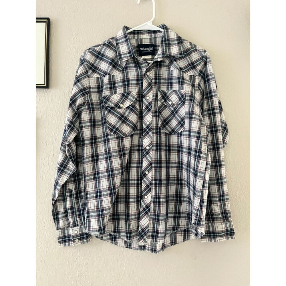 Men's Western Shirt, Snap button down, XXL, cotton blend lightweight